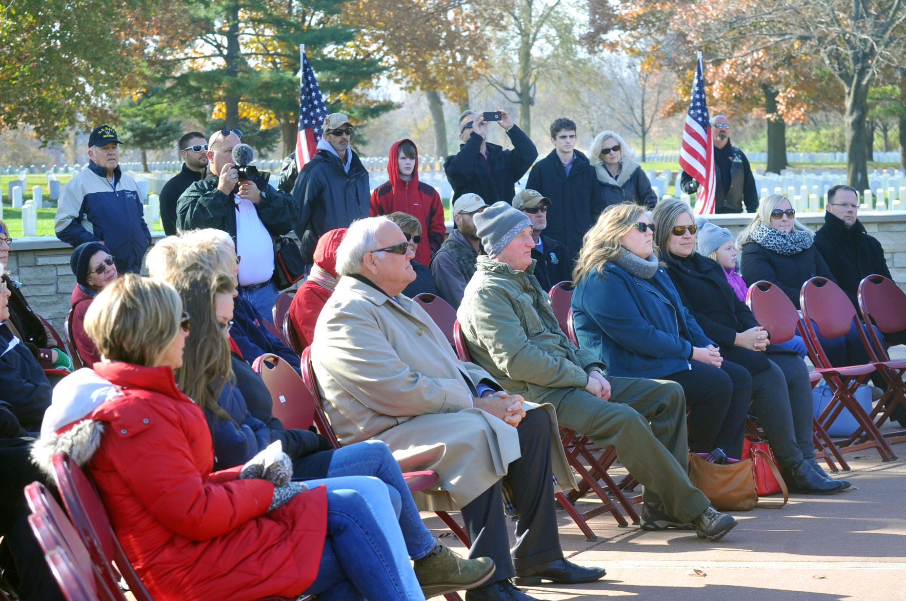 Veterans Day ceremonies at the Rock Island National Cemetery